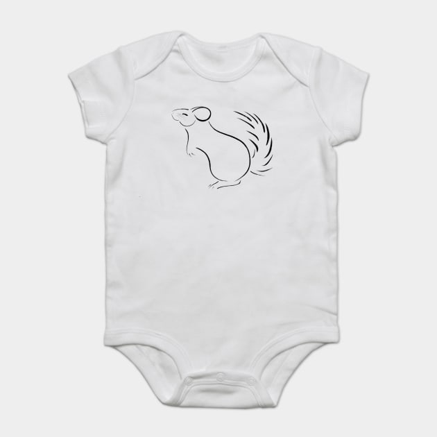 Chinchilla Baby Bodysuit by DeguArts